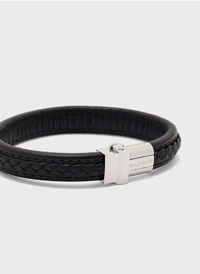 TOMMY HILFIGER Leather Braided Bracelet  - Image 3