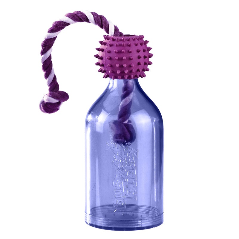 PetSafe Busy Buddy TugAJug Dog Toy Rewards Challenges Dogs Meal Puzzle Toy Durable Rubber Wrap Tugging Braided Rope Engaging Interactive - Image 2