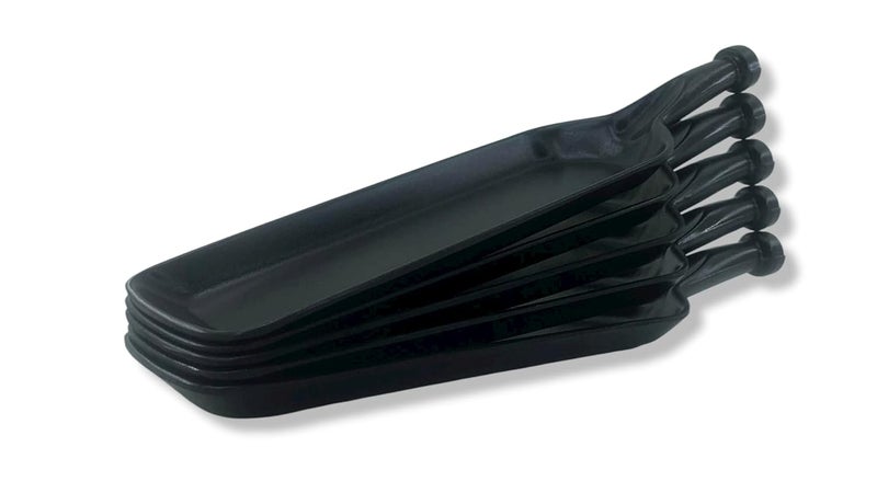 ECOSPIT CONTAINER Ecospit Melamine Bat Shape Snacks and Sweets Serving PlatterTray for Home Hotel Restaurant Kitchen Matt Black Pack of 06 - Image 5