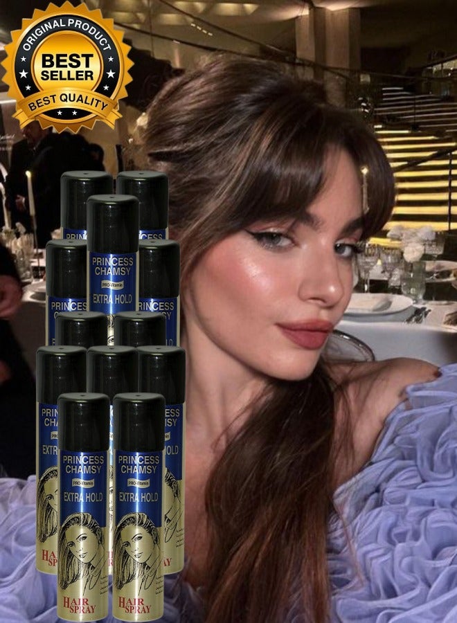 برينسس شامسي 12 قطع بخاخ اكسترا هولد للشعر 90مل - Image 1