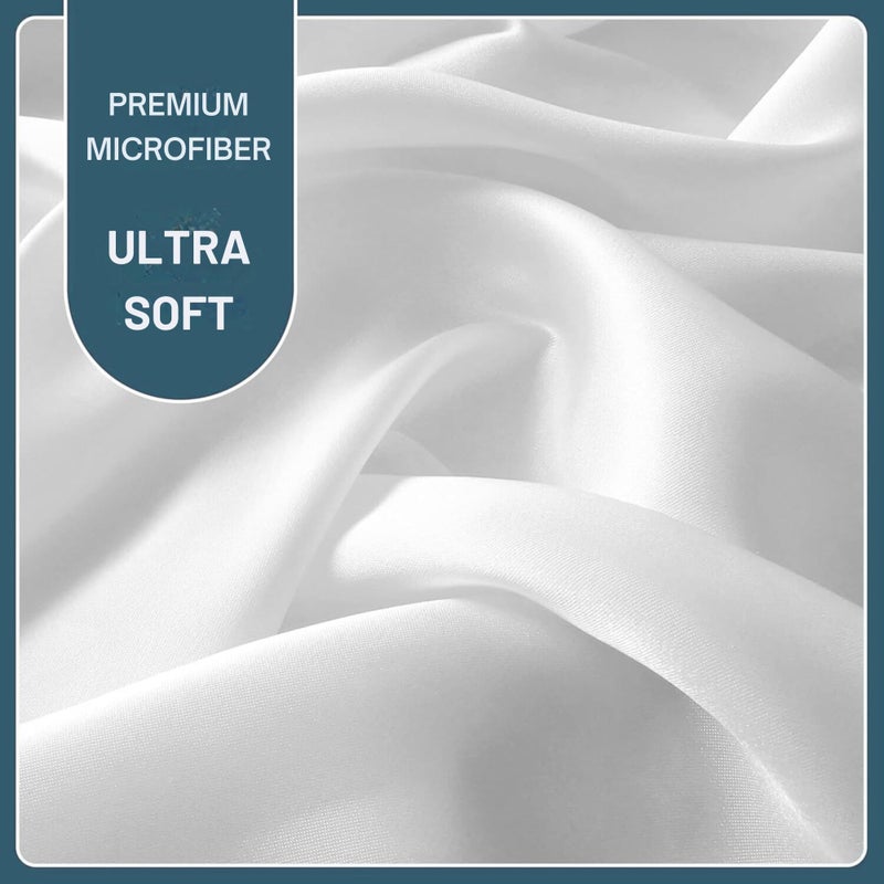 MICROPUFF Micropuff Twin Fitted Sheet with Anti-Slip Anchors for Snug Fit - Soft and Comfortable Fabric - Easy to Wash and Fade Resistant - Breatheable and Allergy Free Fitted Sheet  - Image 3