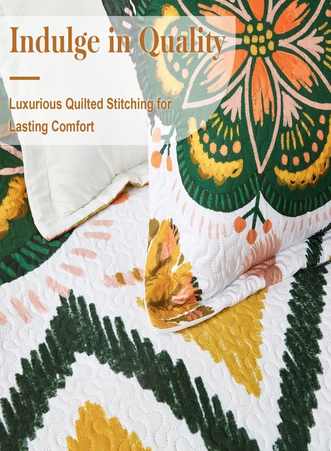 Tyrot Boho Floral Quilt Sets, King Size, C3 - Image 4