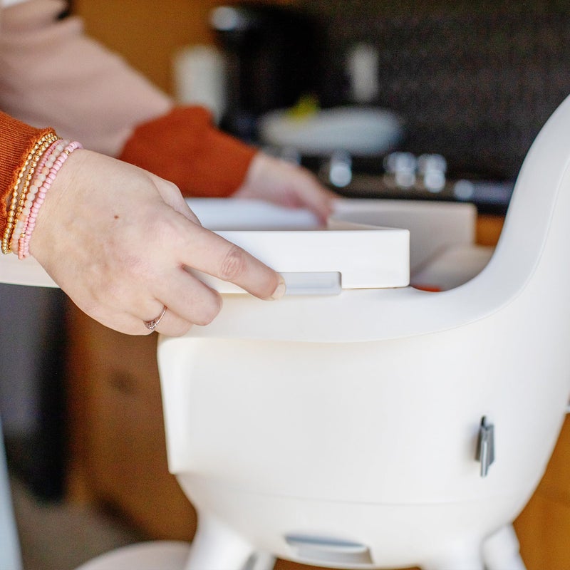 Boon Grub Extra High Chair Tray - Dishwasher Safe, White - Image 2