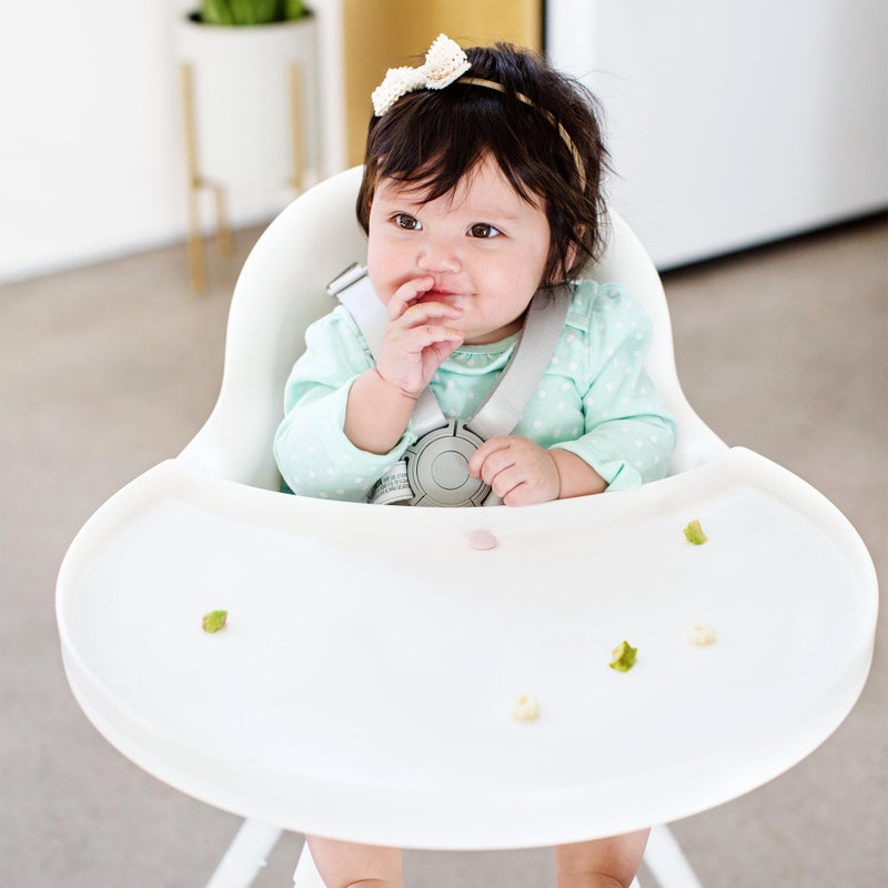 Boon Grub Extra High Chair Tray - Dishwasher Safe, White - Image 5