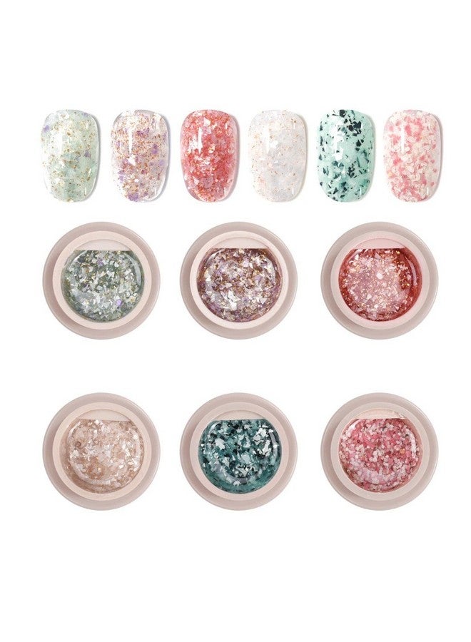 GDCOCO Mineral Gel Series 6 Colors Set Gel Paints Ink 5g Nail Art Design Drawing Gel UV LED Soak Off UV Painting Gel (J215-J220) - Image 1
