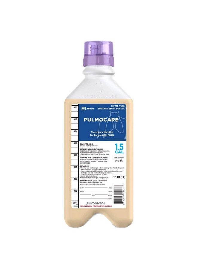 Abbott Nutrition - Pulmocare Nutrition Supplement With Safety Screw Connector 1000Ml - Image 1