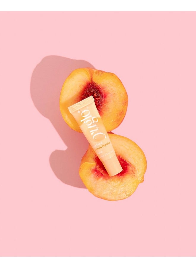 YUGLO Multi-Peptide Infused Lip Sleeping Mask - Moisture & Collagen Boosting Lip Sleeping Mask- Restore, Hydrate & Plump Dry Chapped Lips - Peach - Image 2