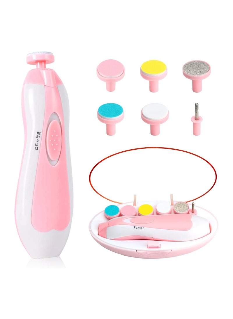 BLOOMING TIME 7 In 1 Baby Electric Nail Clipper Set For Your Little Ones Nail Care  - Image 1