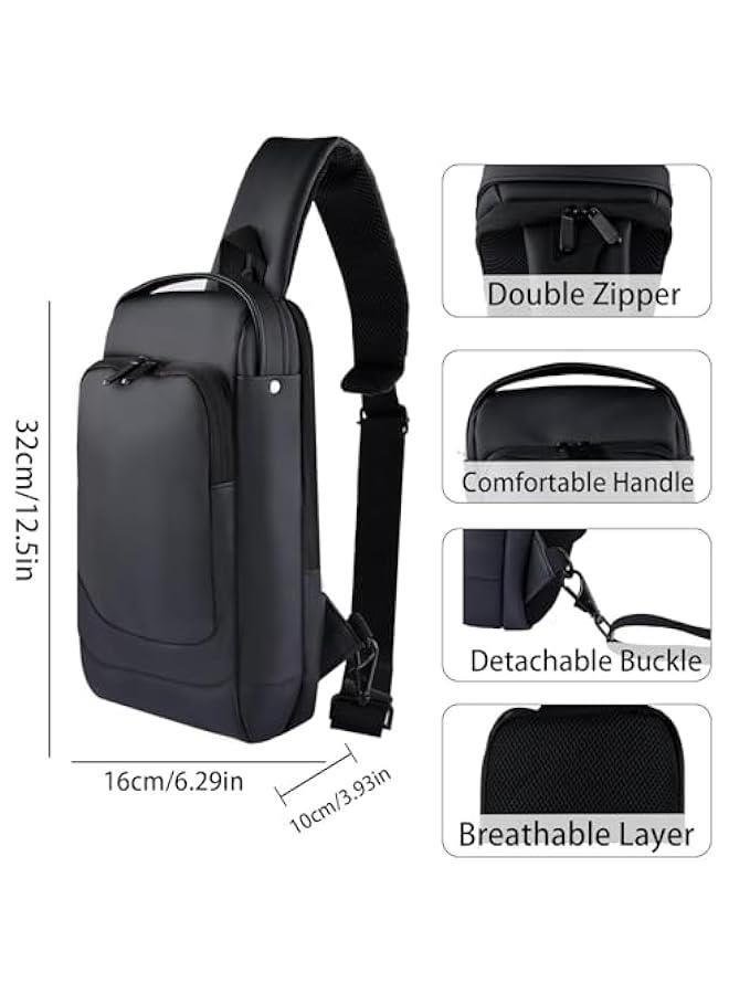 HOOKOR Trave Bag for Steam Deck Nintendo Switch OLED/Playstation Portal/Legion Go/Lite/ASUS ROG Ally, Double-layer Carrying Case Leather Backpack for Game Console  - Image 2