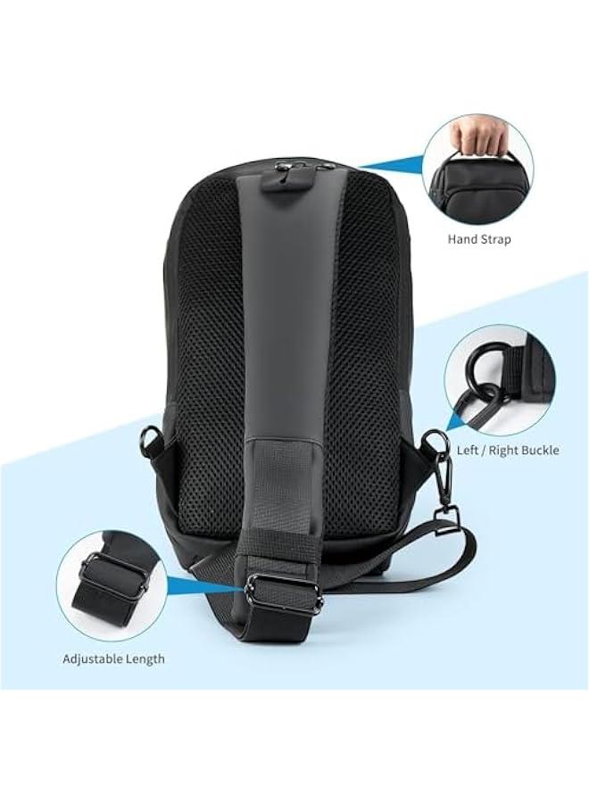 HOOKOR Trave Bag for Steam Deck Nintendo Switch OLED/Playstation Portal/Legion Go/Lite/ASUS ROG Ally, Double-layer Carrying Case Leather Backpack for Game Console  - Image 5