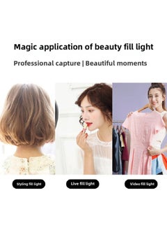 ماركة غير محددة 18 بوصة صافي ضوء أحمر حي ملء الضوء الثرثرة مرساة قوس LED حلقة ضوء التصوير الجمال ضوء اللون: مجموعة + 18 بوصة مصباح  - Image 4