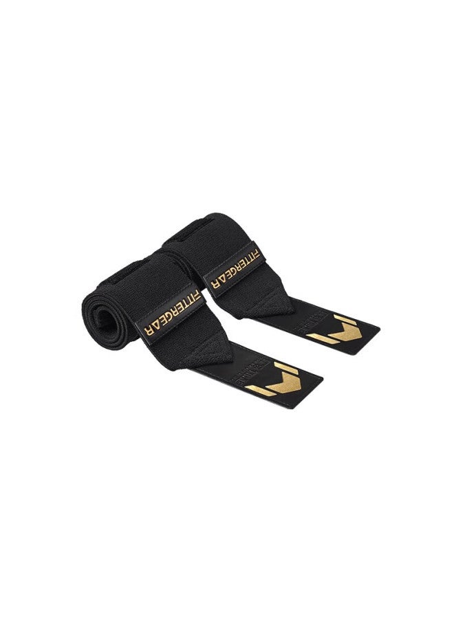 Fittergear Fitness Wrist Support For Men, Bench Press Wrist Guard, Weightlifting Strength Training Anti-sprain Sports Bandage, Black And Gold, One Pair - Image 4