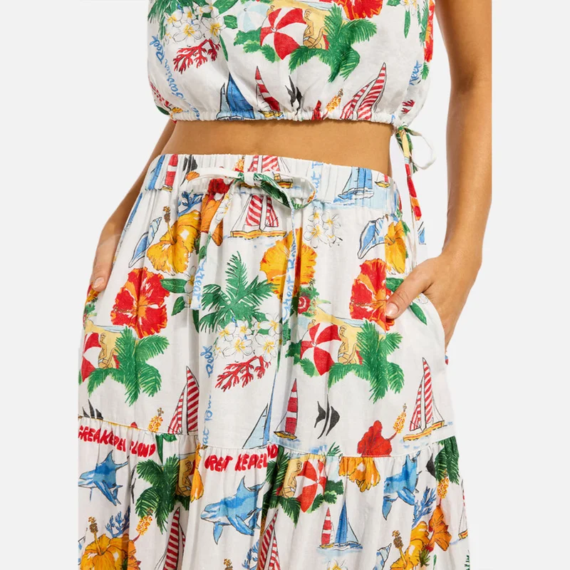 Seafolly  Viva Vacation Tiered Maxi Skirt - Women for Women | Best Price UAE