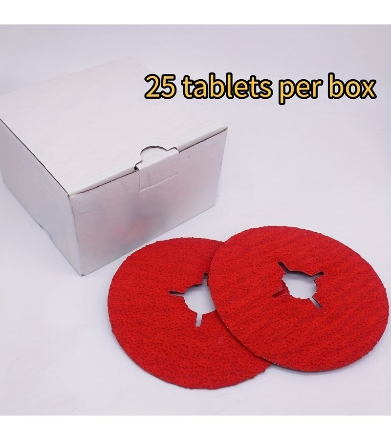 Pack Of 25 5 Inch Ceramic Coated Steel Grinding Discs 36 Grit 125mm - Image 5