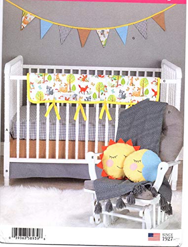 Simplicity US8939OS Sewing Pattern S8939 Nursery Décor, various, White - Image 4
