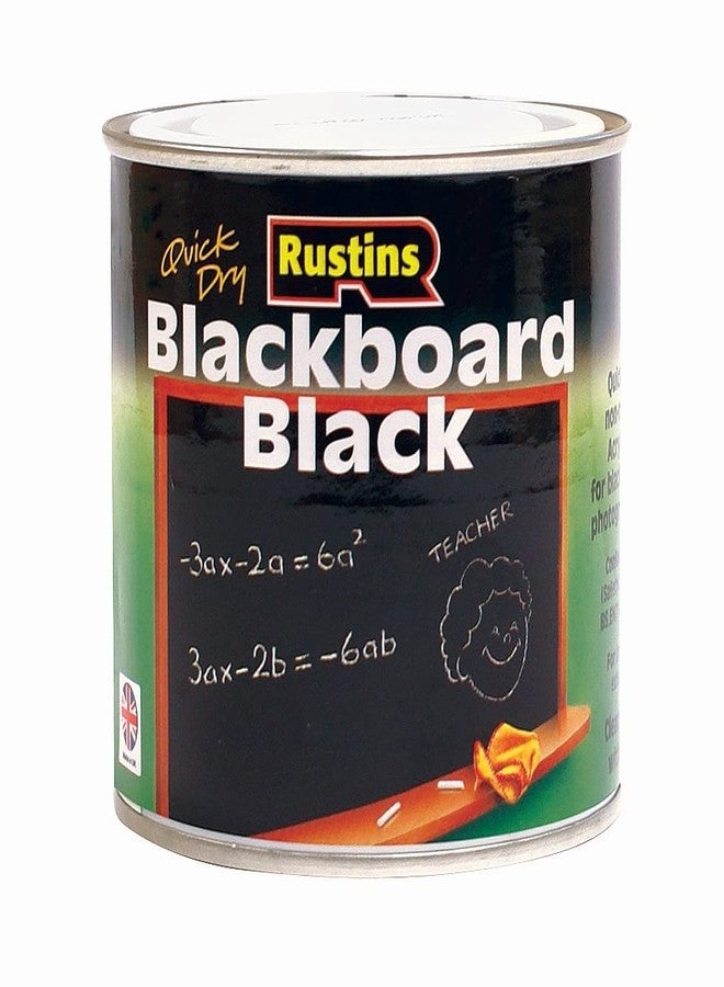 Rustins Blackboard Black Paint 250ml - Image 1