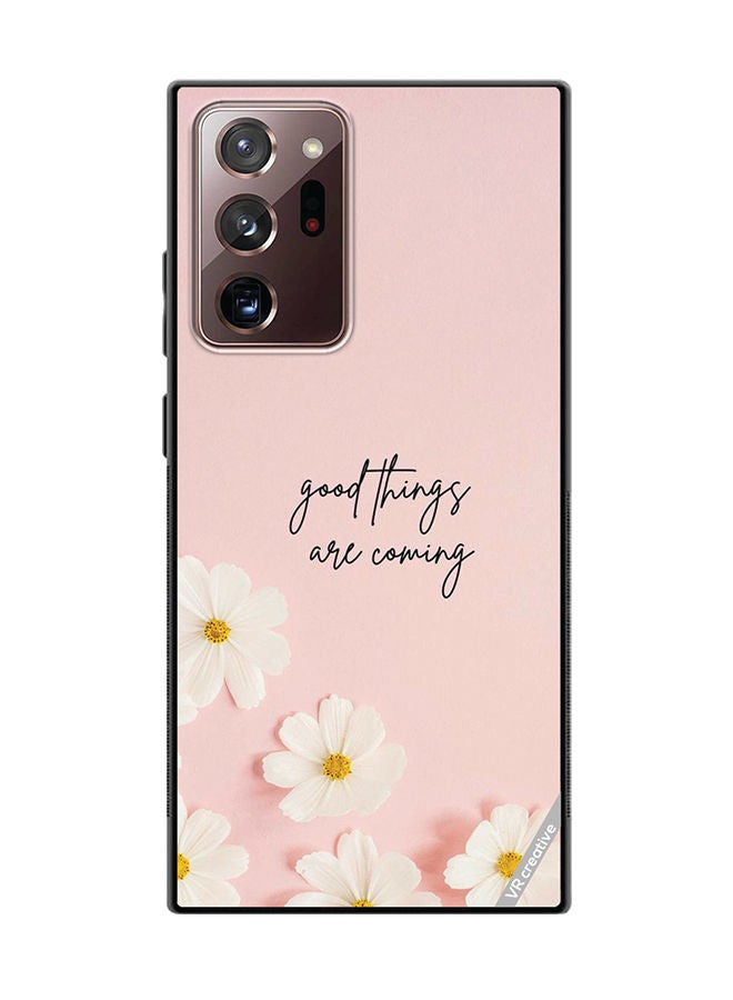 VR CREATIVE Protective Case Cover For Samsung Galaxy Note20 Ultra 5G Good Things Are Coming Design Multicolour - Image 1