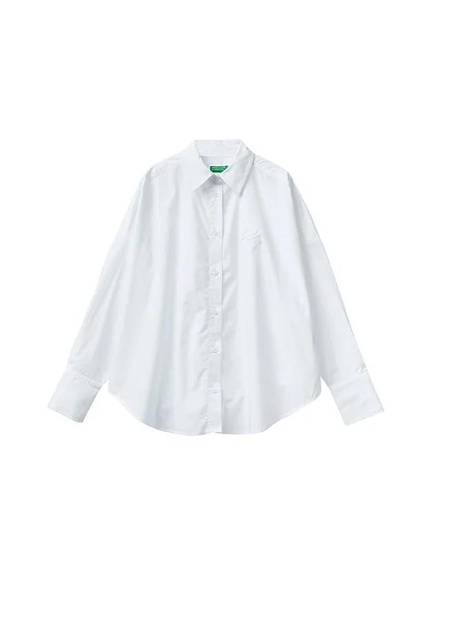 يونايتد كولورز أوف بينتيون Women'S Shirt S - White