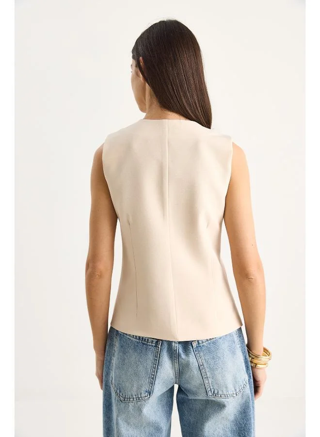 جينجر Button Up Vest