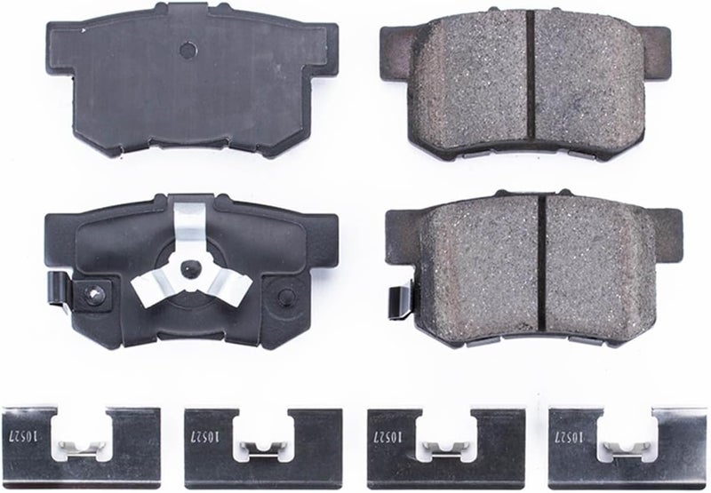 POWERSTOP Power Stop Front Brake Kit For Acura RDX 2010-18 |Honda Accord Crosstour 2010-11 |CR-V 2005-16 |Crosstour 2012-15 - Ceramic Brake Pads With Installation Hardware, 17-1086 - Image 2