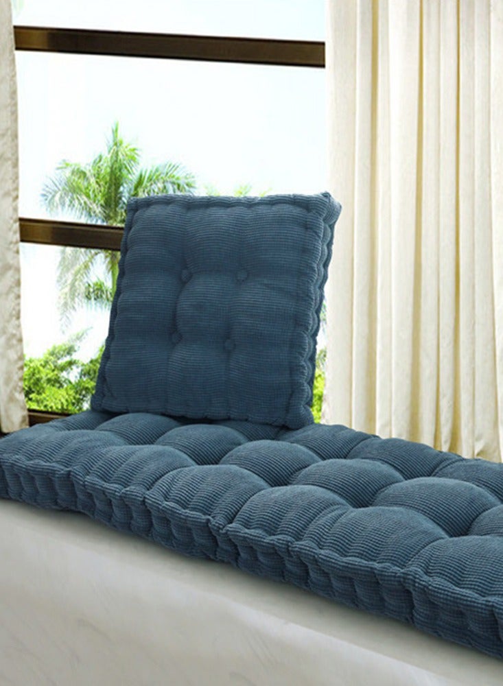 Thicken Soft Square Meditation Floor Pillow Chair Cushion For Adluts Living Room Tatami Corduroy Cushions Floor Seating For Yoga Reading Book - Image 1