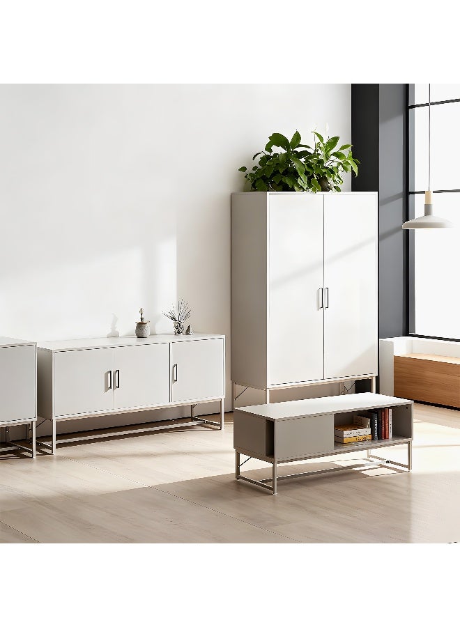 Home Box Harrington 2-Door Cabinet in White - Image 2