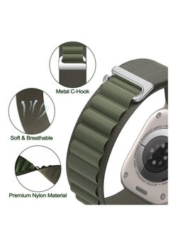 BORTONY 4 Pack Alpine Loop Compatible with Apple Watch Ultra Band 49mm Men Women Adjustable Sport Elastic Nylon Strap for iWatch Series Ultra/SE/8/7/6/5/4/3/2/1  - Image 4