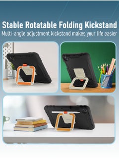 Moxedo Moxedo Rugged Protective EVA Foam Silicone Kids Case Cover, Shockproof Foldable 360 Rotatable Stand Handle Grip with Pencil Holder Compatible for Samsung Galaxy Tab A8 Case 10.5-inch (Black)  - Image 4