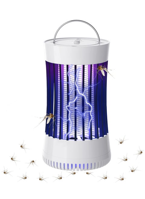 Indoor Mosquito Killer Lamp, Portable Bug Zapper with 1500V UV Light, USB Rechargeable Fly Trap for Home, Patio, Camping, and Outdoor Use. Effective Insect Control Solution.