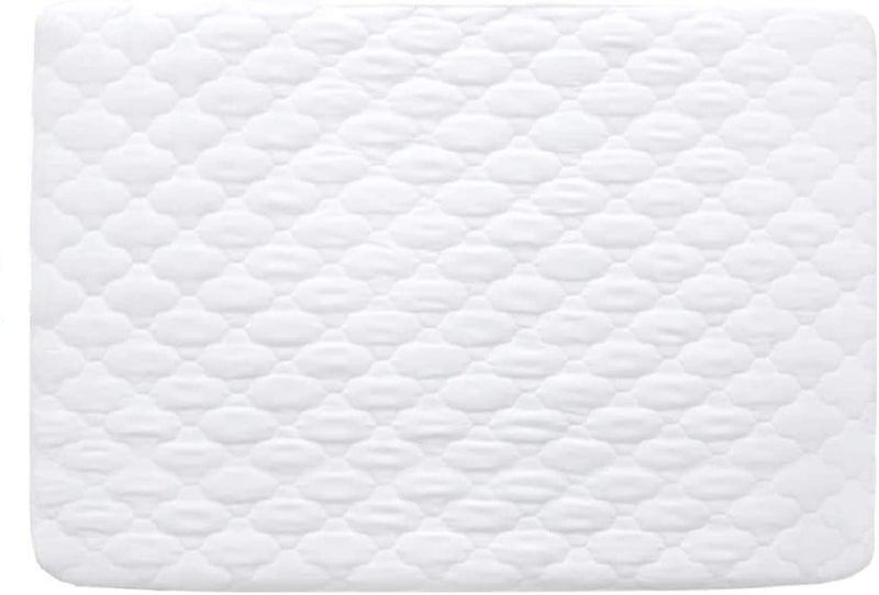 CHGCRAFT Cot Bed Mattress Protector Waterproof 140x70cm fitted, Quilted Toddler Bed Mattress Cover, Soft & Breathable Mattress Topper for Cot Bed - Image 1