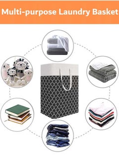 YIM-VIBEHAUS 2 Pack Laundry Basket, Collapsible Laundry Bag with Easy Carry Handles, Freestanding Laundry Hamper for Clothes, Blankets, Cushions  - Image 3