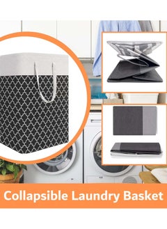 YIM-VIBEHAUS 2 Pack Laundry Basket, Collapsible Laundry Bag with Easy Carry Handles, Freestanding Laundry Hamper for Clothes, Blankets, Cushions  - Image 5