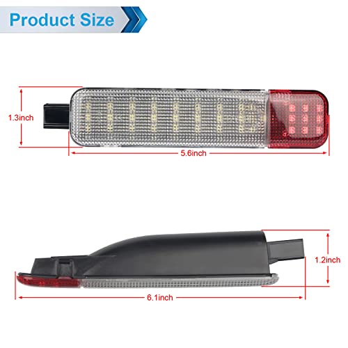 MbuyDIY LED Interior Door Panel Courtesy Light Warning Lamp Compatible with Chevy Silverado GMC Sierra 1997-2006, C1500 K1500 1997-1999, Tahoe Yukon 1995-2006, Suburban Avalanche Escalade, White - Image 4