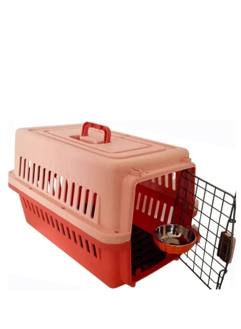 Large Cat Carrier Cat and dog Cage Pet Carrier with Door for Indoor Oudoor Car Small Kitten Puppy crate Dog cage with locks – Pet Carrier Box - Image 1