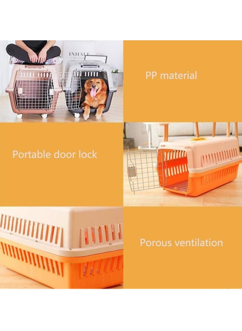 Large Cat Carrier Cat and dog Cage Pet Carrier with Door for Indoor Oudoor Car Small Kitten Puppy crate Dog cage with locks – Pet Carrier Box - Image 3