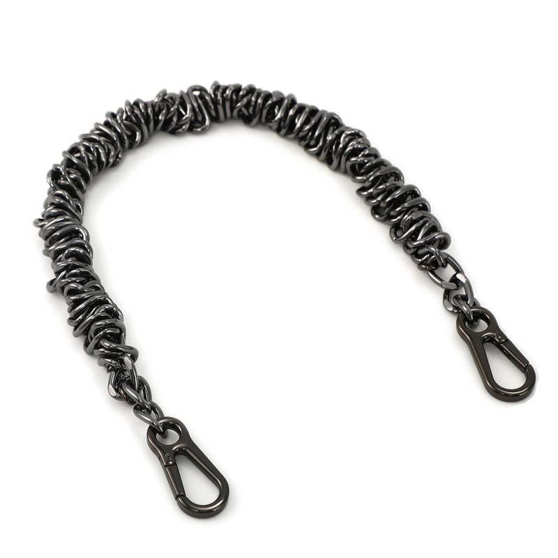 Yichain Unique Metal Bag Chains Purse Handles Shoulder Strap Replacement Accessories Charms For Handbags(Black 16 Inch) - Image 1