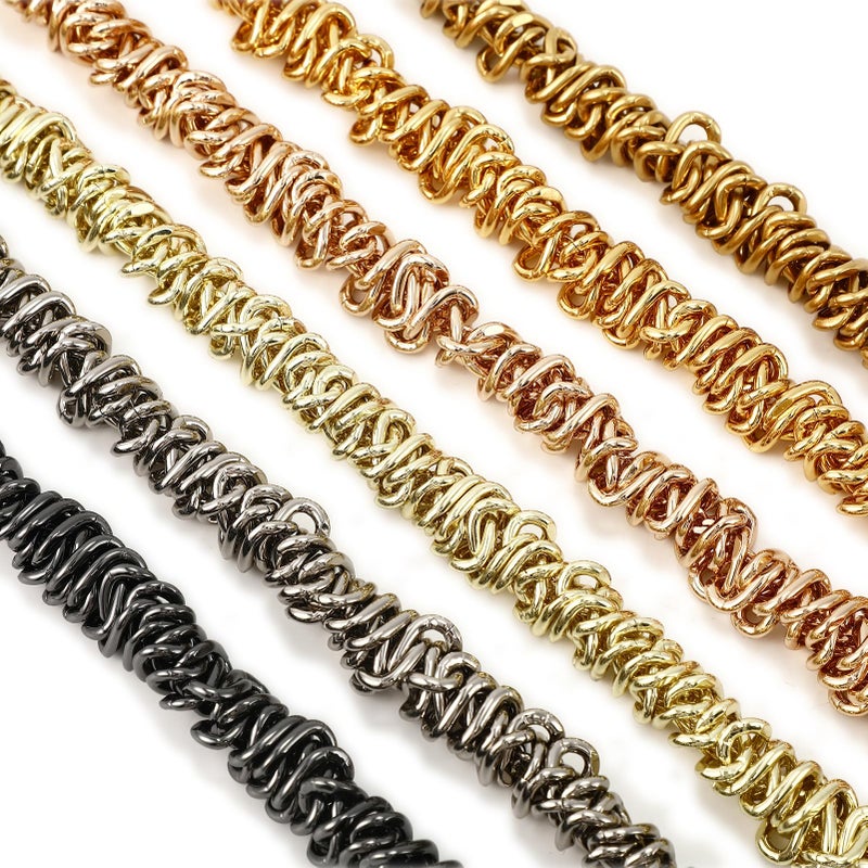 Yichain Unique Metal Bag Chains Purse Handles Shoulder Strap Replacement Accessories Charms For Handbags(Black 16 Inch) - Image 4