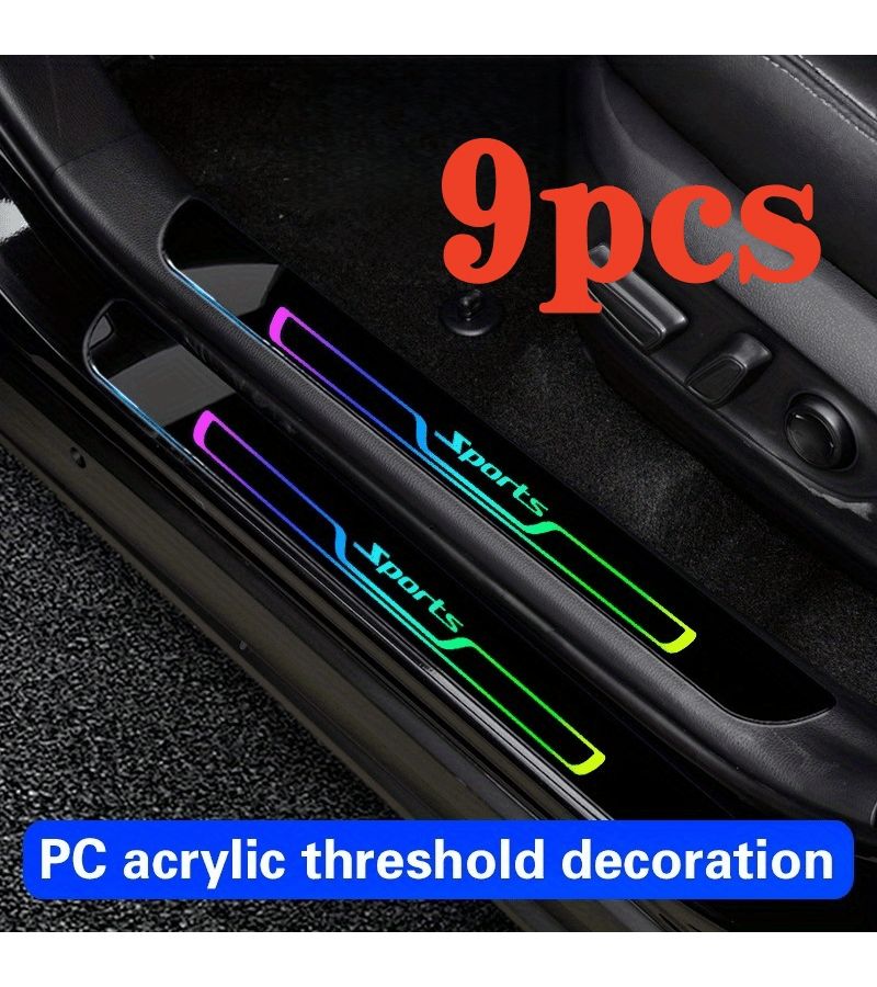 Acrylic Door Strip Set 9Pcs With 8 Shock Pads Scratch Resistant - Image 5