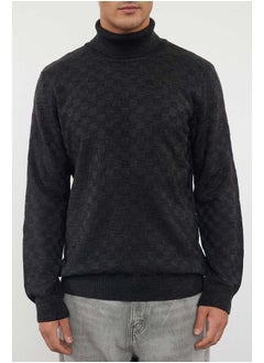 Anthracite Men's Turtleneck Textured Knitwear Sweater - pzsku/Z3109BF2A310713DE6046Z/45/_/1737375860/c732f24d-506b-4275-96bc-37484659c1d2