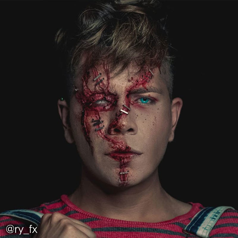 Mehron Makeup 3-D Gel | Gelatin Special Effects Makeup | Halloween SFX & Scarring Gel | Fake Skin for Stage, Screen, Theater, Cosplay, and Halloweens (8 Ounce, Clear) - Image 3