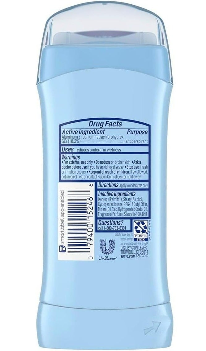 Suave Tropical Paradise Invisible Solid Antiperspirant Deodorant 74g | Anti-Staining Formula | 48H Sweat & Odor Protection | No White Marks | Long-Lasting Tropical Fresh Scent | For Men & Women - Image 2