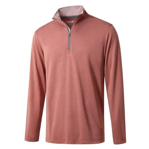 M MAELREG Mens Pullover Quarter Zip Golf Sport Casual Long Sleeve Mens Golf Half Zip Pullover Sweatshirts for Men - Image 1