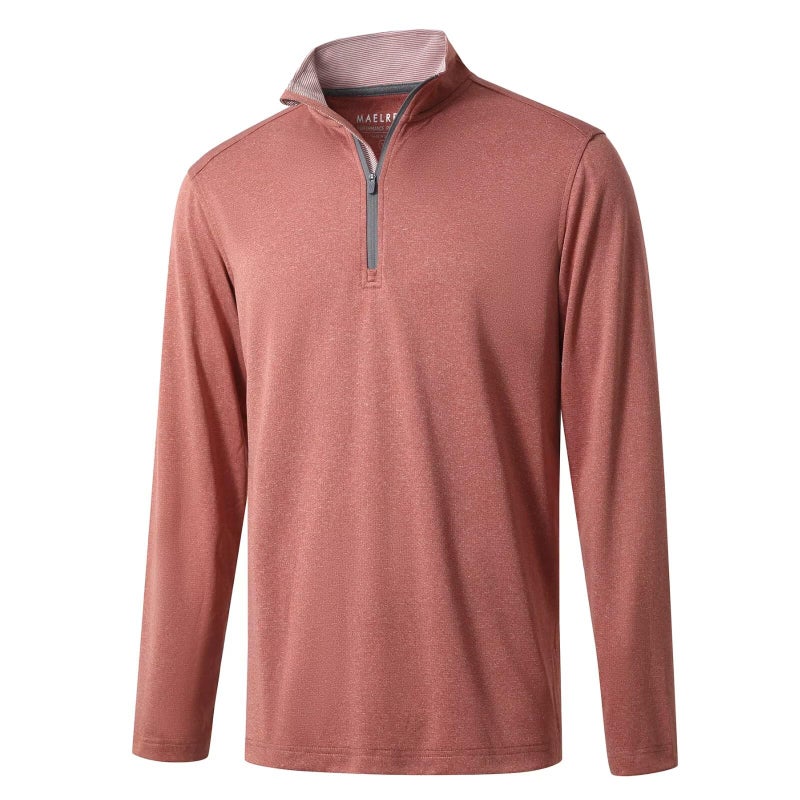 M MAELREG Mens Pullover Quarter Zip Golf Sport Casual Long Sleeve Mens Golf Half Zip Pullover Sweatshirts for Men - Image 2