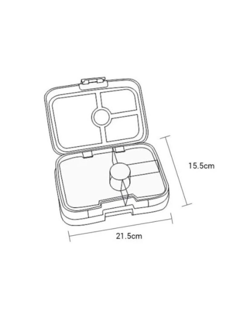 Yumbox - Bento Lunch Box Original 4 Compartment Leak Proof - BPF Free - Surf Blue - Image 1