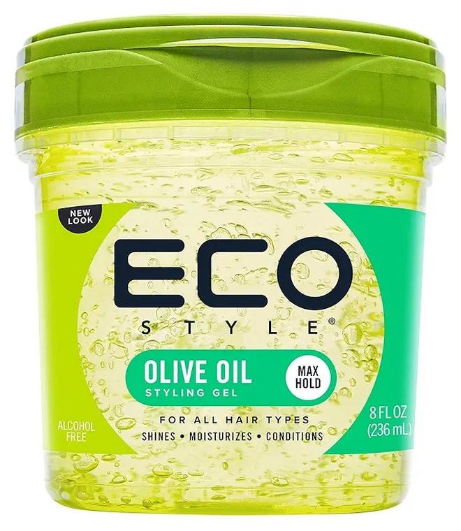 إيكو ستايل جل تصفيف الشعر بزيت الزيتون من إيكو ستايل - يضفي لمعانًا ويعالج تقصف الأطراف - يرطب فروة الرأس - يغذي الشعر ويصلحه - يوفر ثباتًا فائقًا وخفيف الوزن - مثالي لجميع أنواع الشعر - 227 غرام - Image 1