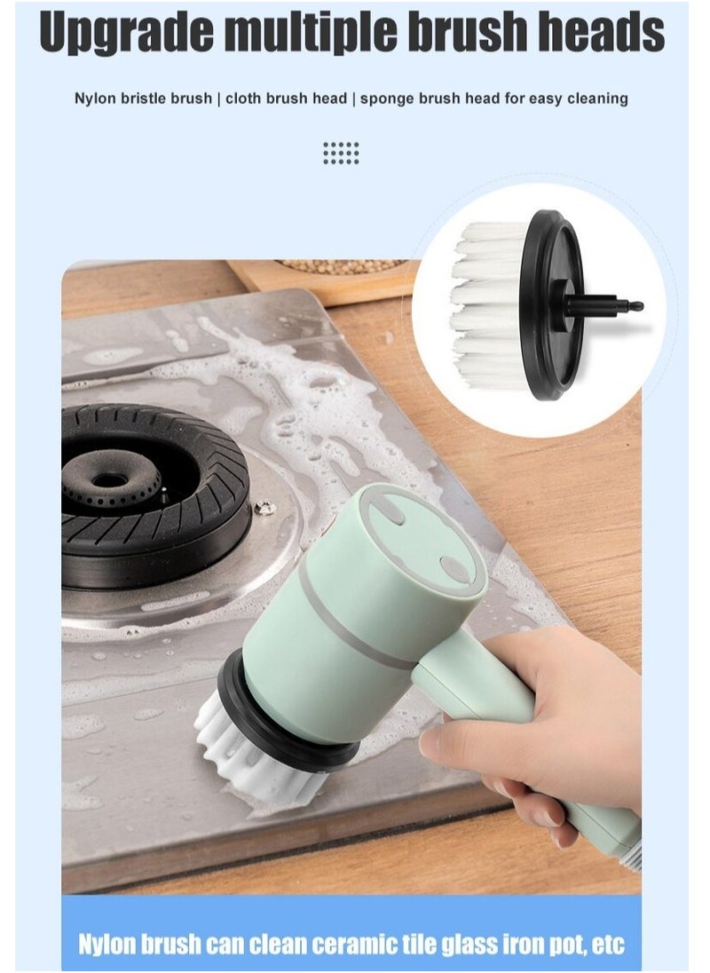 Generic - Electric Cleaning Brush Dishwashing Brush Automatic Wireless USB Rechargeable Professional Kitchen Bathtub Tile Cleaning Brushes , Electric Cleaning Scrubbers - Image 1