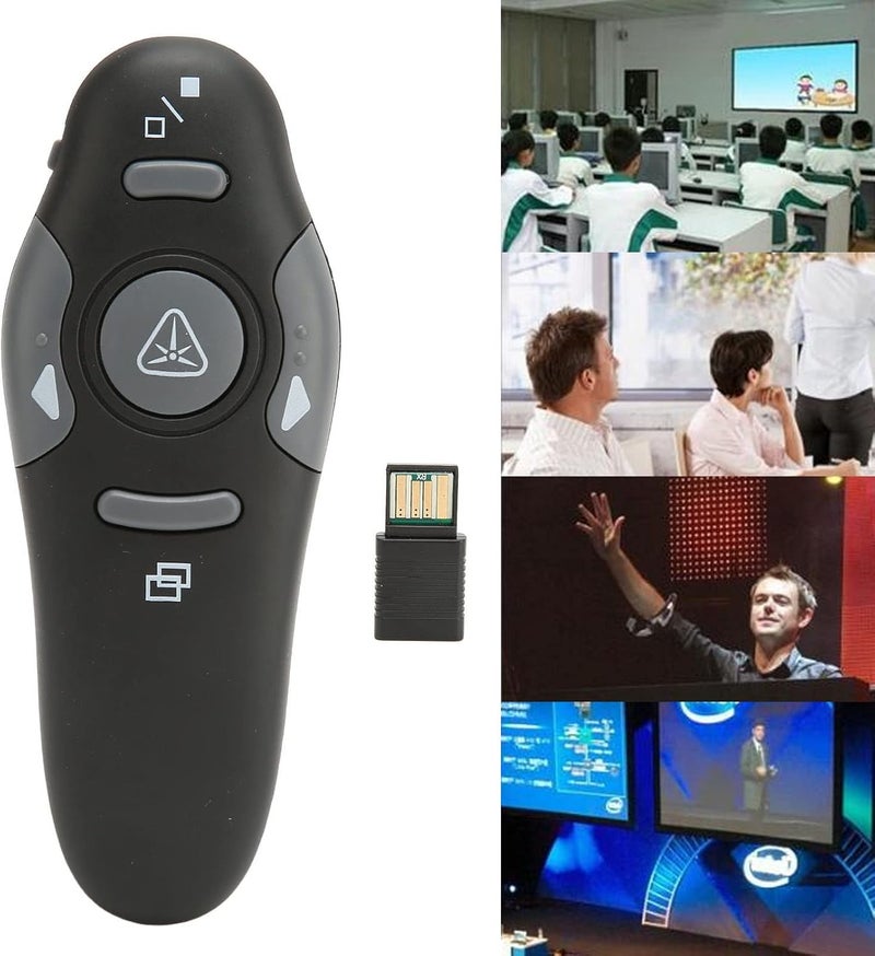 مؤشر عرض بوميا للعروض التقديمية، مؤشر عرض لاسلكي USB بتردد 2.4 جيجاهرتز، مؤشر عرض PPT، لأجهزة الكمبيوتر، اللابتوب، للمدرسة والمكتب - Image 4