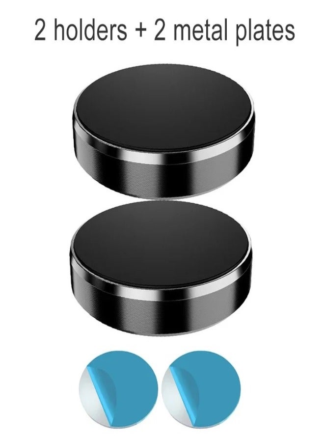 AROAQ Magnetic Car Phone Holder Universal Car Phone Stand for iPhone Xiaomi Huawei Samsung Dashboard Wall Mounted Car Magnet Sticker (2 Pcs) - Image 1