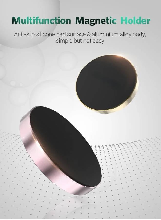 AROAQ Magnetic Car Phone Holder Universal Car Phone Stand for iPhone Xiaomi Huawei Samsung Dashboard Wall Mounted Car Magnet Sticker (2 Pcs) - Image 2