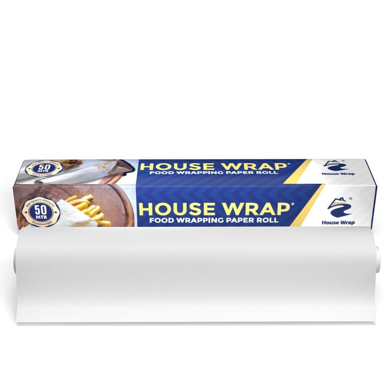 House wrap House Wrap 50 Meters Food Wrapping Paper Premium NonStick Food Wrap Chemical FreeOil Absorbent Non Stick Paper BPA Free No Ink Paper